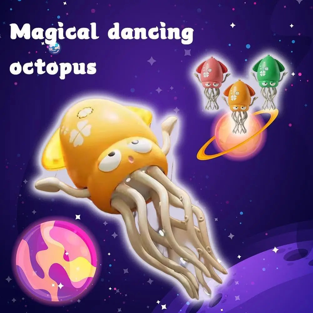 Baby Dancing Octopus Toy for 1 2 3 4 5 Year Old Boy Girl, Baby Tummy Time Electric Crawling Octopus Toys 12-18 Months, Dancing Squid Toy for Walking Toddlers, Kids 1st Birthday Gifts