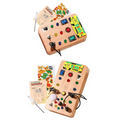 Busy Board, Montessori Toys for 1-3 Years Old Boys & Girls, Sensory Toys for Kids with Autism, Toddlers Learning Activity for Early Development (Busy Board v5)