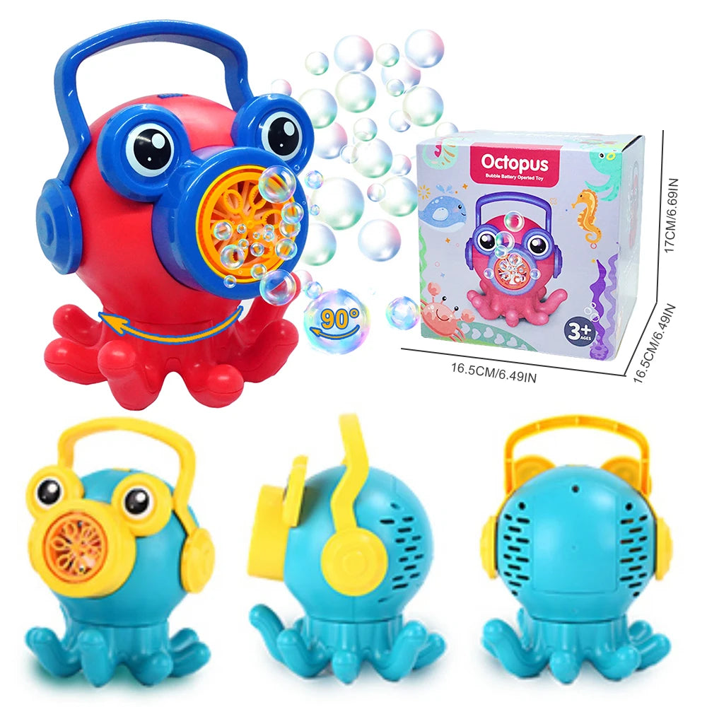 Bubble Gun Toys for 3+ Year Old Kids Boys Girls, Automatic Bubble Machine with Bubble Solution, Summer Outdoor Kids Toys