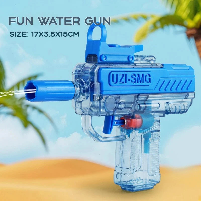 Electric Water Gun for Kids&Adults-Automatic Squirt Gun with 32FT Long Range,400ML Large Tank,Rechargeable Battery,LED Light Effect for Summer Outdoor Pool Beach Backyard Water Fight Games
