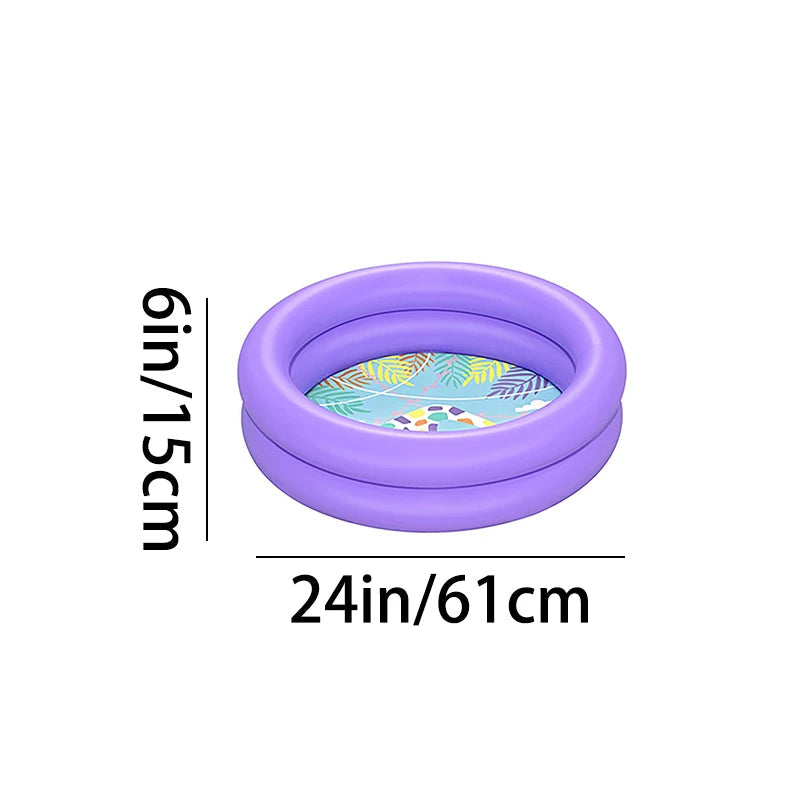 Crystal Blue Inflatable Kiddie Swimming Pool