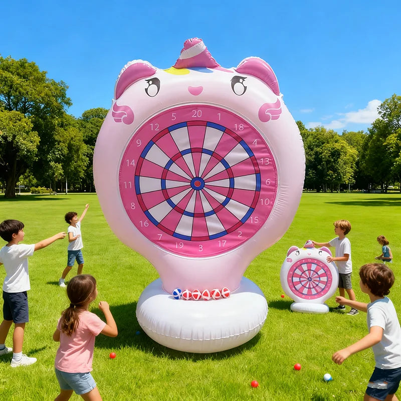 Inflatable Dart Toss Pool Toy Set, Giant Pool Game for Kids Ages 8–12, Teens & Adults, Floating Dart Board Water Toy , Fun Summer Pool Party, Indoor/Outdoor Play