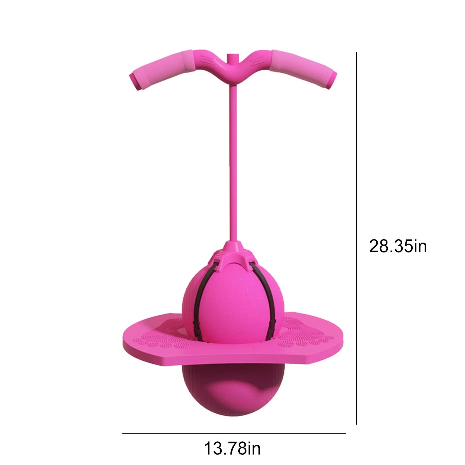 Balance Jumping Ball with Handle and Ball Pump, Pogo Ball Jumping Toy For Ages 5+ with Handle, Indoor & Outdoor Fun, Perfect for Balance, Coordination, And Fitness, Boys & Girls