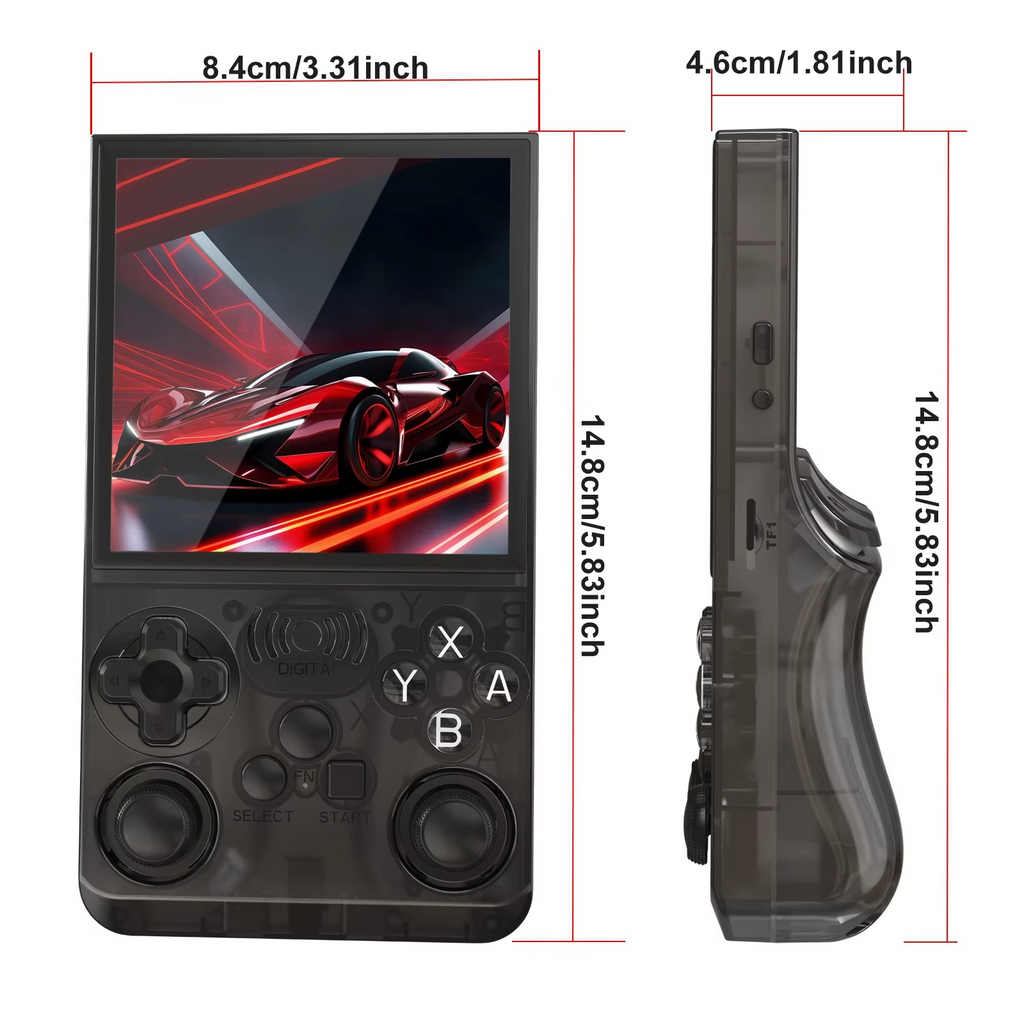 Handheld Game Console, 4.0-Inch IPS 720×720 Screen, 15,000+ Built-In Classic Games, Linux Portable Gaming Console with Dual Hall Joysticks, 3500mAh Battery