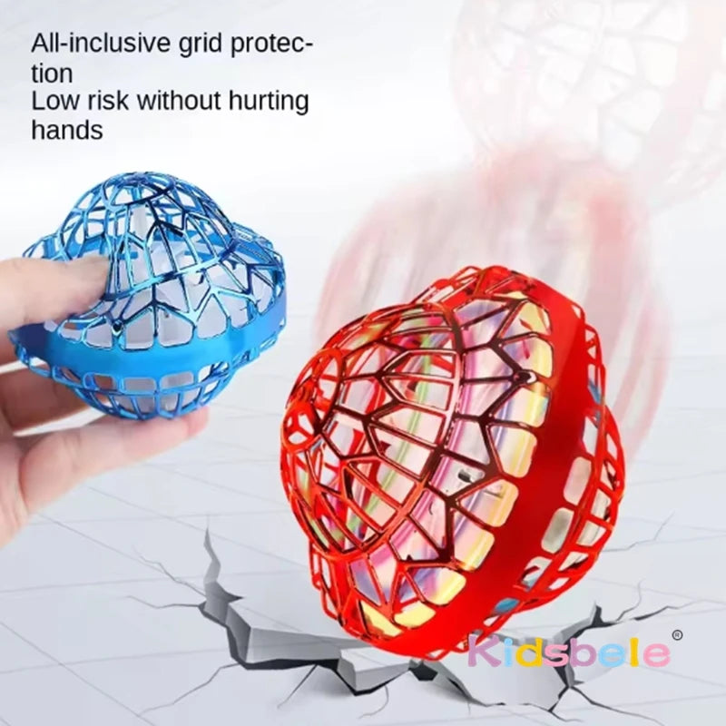 Flying Orb Ball (Blue, 2026 Upgraded) with Dazzling Lights, Magic Hover Spinner, Cool Boomerang Drone, Floating Cosmic Globe, Kids Toys Gifts for 6 7 8 9 10 Year Old Boys Girls