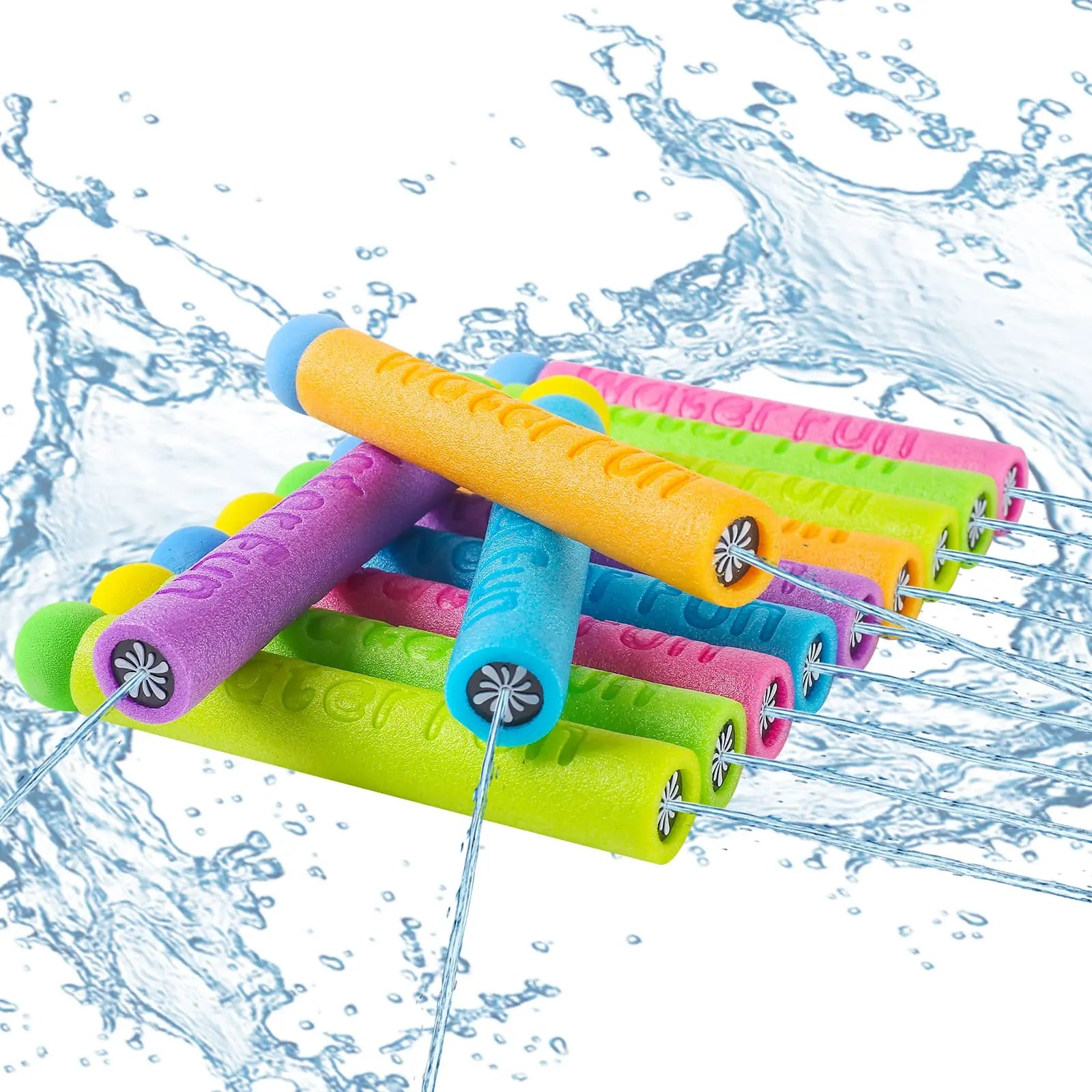 10 Pack Water Squirt Toys for Kids Age 1-3 4-8-12, Toddlers Squirter Toy, Swimming Pool Games Playset, Sensory Beach Outdoor Activity, Water Spraying for Boys Girls Birthday Gifts 3 4 5 6 7 8