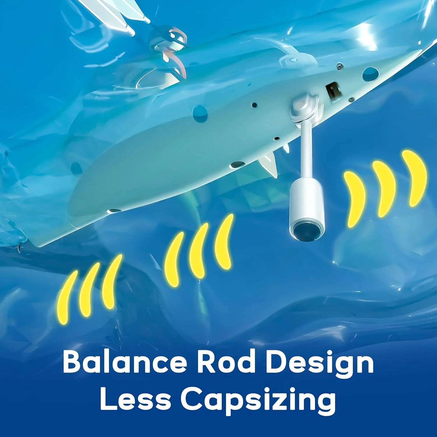 RC Kayak Boat for Kids,2.4 Ghz Remote Control Shark Boat Toys W/LED Light for Pools,Lake,Bathtub Never Capsize Summer Outdoor Water Toys Gift for Boys Girls