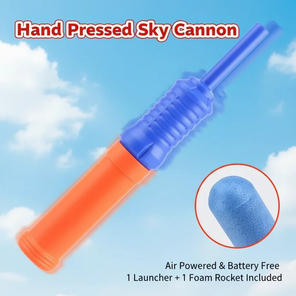 Rocket Launcher for Kids, 12 Foam Rockets, Launch up to 100+ft, Outdoor Outside Backyard Toys for Boys & Girls, Birthday Gift Toys for Kids Boys Girls Age 3 4 5 6 7 8 Years Old
