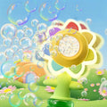 Sunflower Bubble Machine for Kids, Automatic Bubble Gun with Colorful Lights, Handheld Flower Bubble Toy for Toddlers, 25,000+ Bubbles, 3 Modes, Outdoor Bubble Blower, Easter, Wedding，Birthday Gift