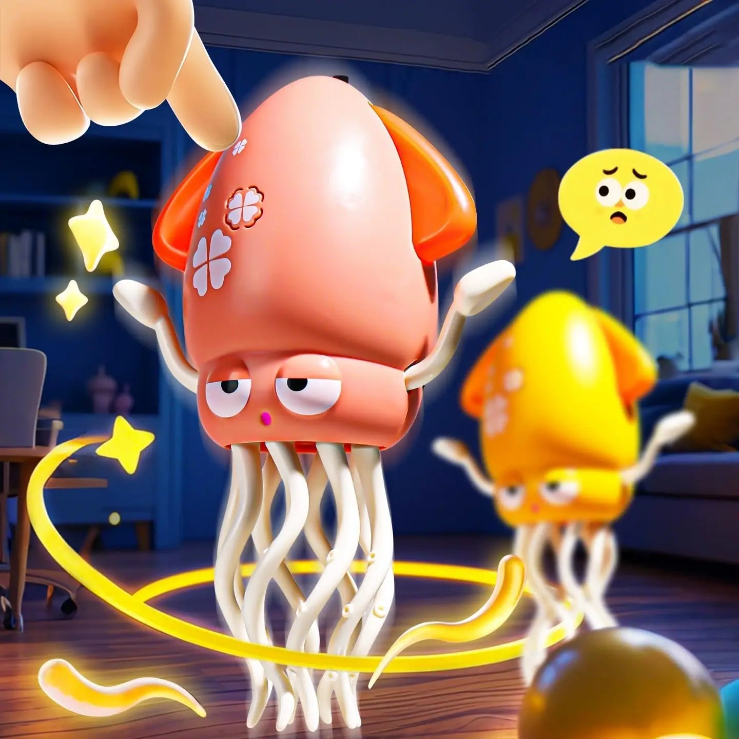 Baby Dancing Octopus Toy for 1 2 3 4 5 Year Old Boy Girl, Baby Tummy Time Electric Crawling Octopus Toys 12-18 Months, Dancing Squid Toy for Walking Toddlers, Kids 1st Birthday Gifts