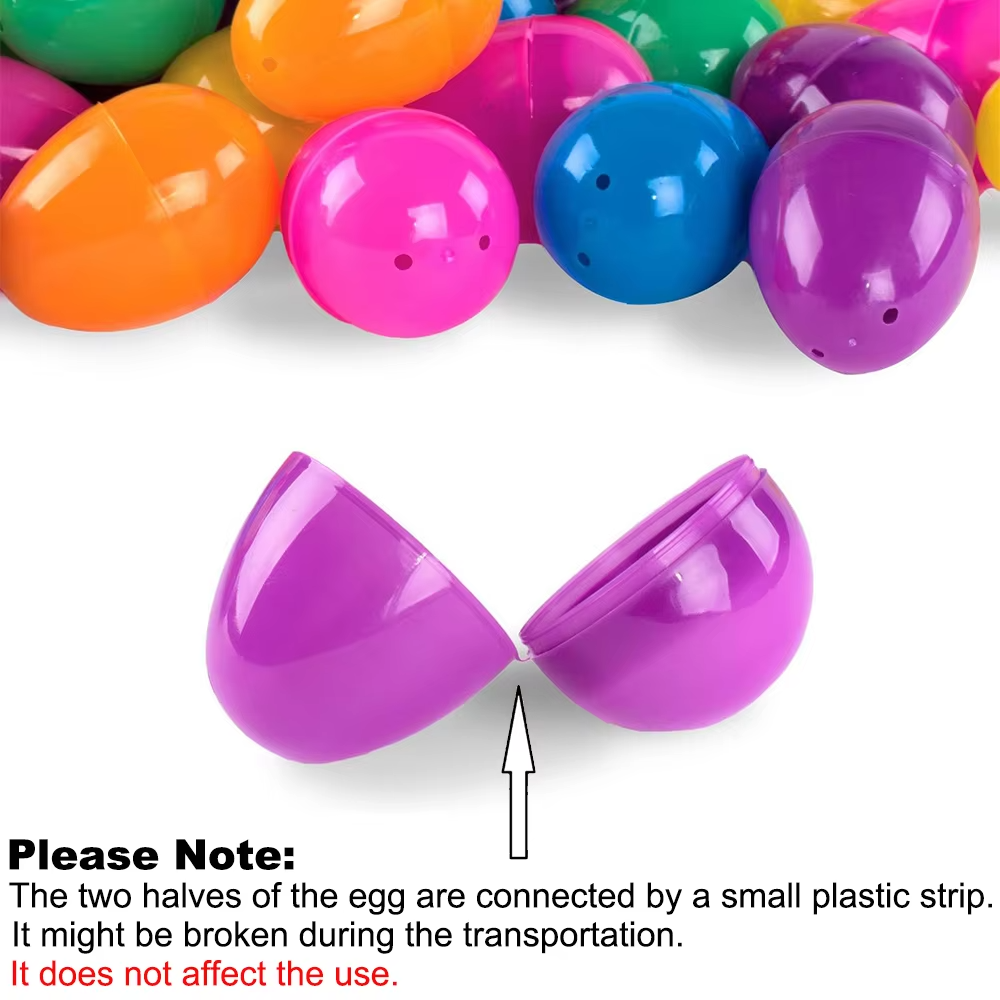 12 Pack (24pcs) Plastic Easter Eggs, 2.3x1.5 Inch Fillable Empty Shells in Pastel Assorted Colors - Secure Snap Closure Toys for Spring egg hunt, Basket Stuffers & Party Favors