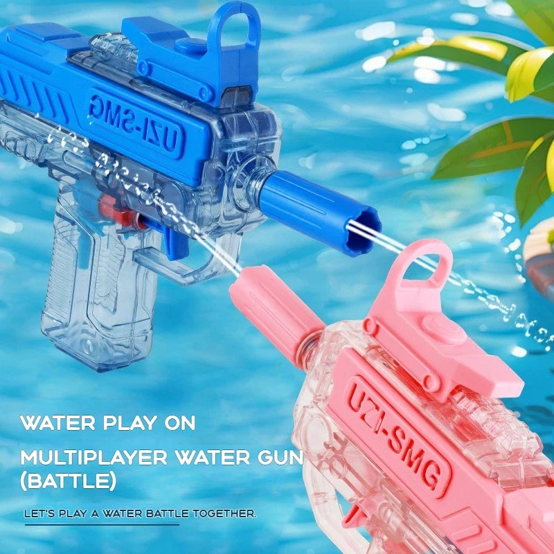 Electric Water Gun for Kids&Adults-Automatic Squirt Gun with 32FT Long Range,400ML Large Tank,Rechargeable Battery,LED Light Effect for Summer Outdoor Pool Beach Backyard Water Fight Games