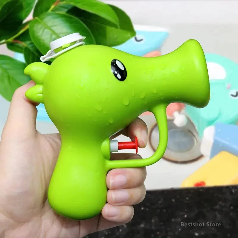 Cartoon Pea Water Gun Kids Summer Outdoor Squirt Blaster Cute Plant Pool Toy Beach Swimming Fight Game for Toddler