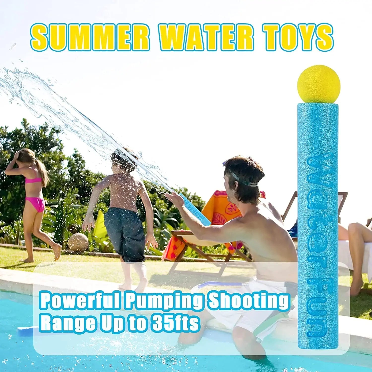 10 Pack Water Squirt Toys for Kids Age 1-3 4-8-12, Toddlers Squirter Toy, Swimming Pool Games Playset, Sensory Beach Outdoor Activity, Water Spraying for Boys Girls Birthday Gifts 3 4 5 6 7 8