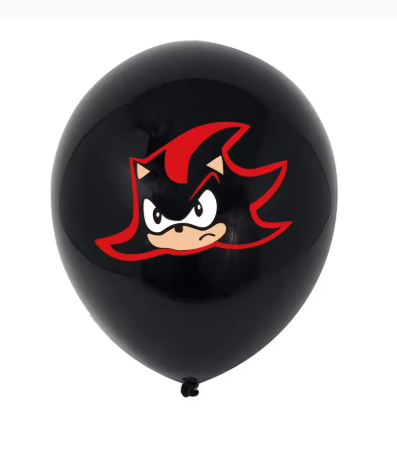 10PCS Sonic the Hedgehog Latex Balloons – Superhero Game Theme Birthday Party Decorations, Happy Birthday Balloons for Kids, Sonic Fans Party Supplies