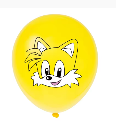 10PCS Sonic the Hedgehog Latex Balloons – Superhero Game Theme Birthday Party Decorations, Happy Birthday Balloons for Kids, Sonic Fans Party Supplies