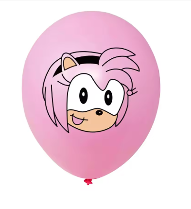 10PCS Sonic the Hedgehog Latex Balloons – Superhero Game Theme Birthday Party Decorations, Happy Birthday Balloons for Kids, Sonic Fans Party Supplies