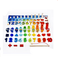 Kids Montessori Math Toys For Toddlers Educational Wooden Puzzle Fishing Toys Count Number Shape Matching Sorter Games Board Toy