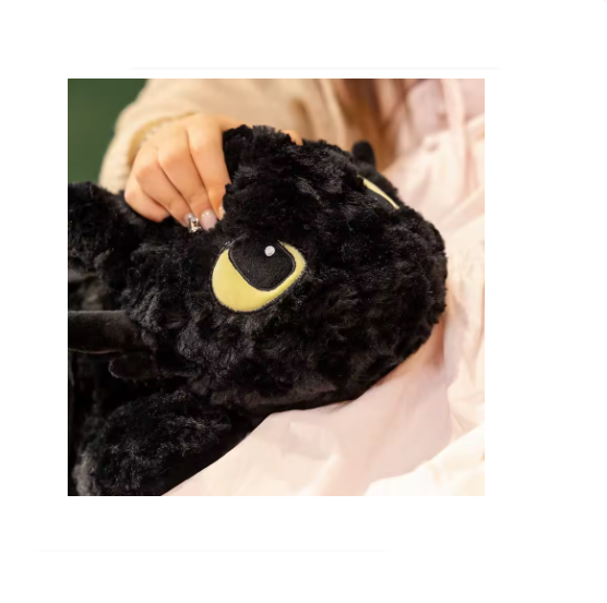 55/70CM Cute Little Dragon Plush Toy – Soft Cartoon Anime Stuffed Animal Doll, Sofa Bed Pillow Cushion, Kids Christmas & Birthday Gift