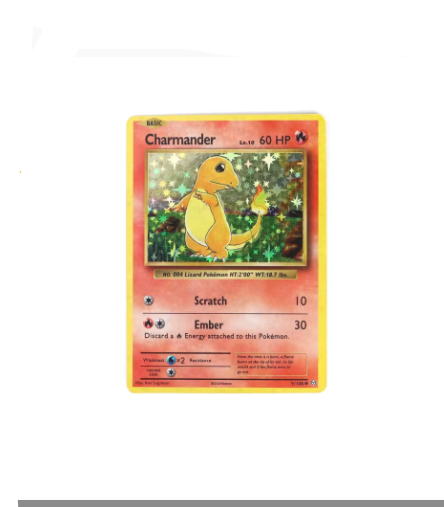 60/100PCS English Trading Cards Collection – 1996 Edition Shining Charizard Style, Pikachu & Mewtwo Collectible Game Cards for Kids