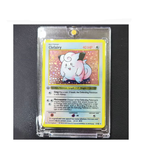 DIY Anime Monster Trading Cards Collection – 1996 1st Edition Style Flash Cards with Card Brick, Shining Collectible Battle Game Cards Gift Set