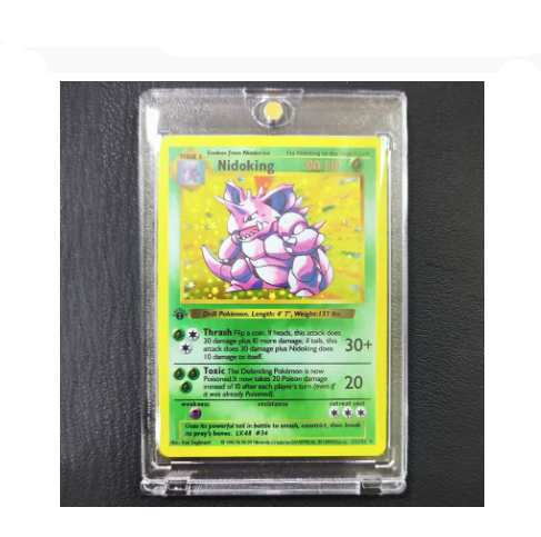 DIY Anime Monster Trading Cards Collection – 1996 1st Edition Style Flash Cards with Card Brick, Shining Collectible Battle Game Cards Gift Set