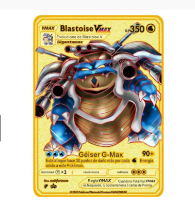 English Anime Monster Metal Trading Cards – Vmax Shiny Gold Foil Collection Cards, Premium Battle Game Card Set for Kids & Collectors Gift