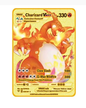 English Anime Monster Metal Trading Cards – Vmax Shiny Gold Foil Collection Cards, Premium Battle Game Card Set for Kids & Collectors Gift