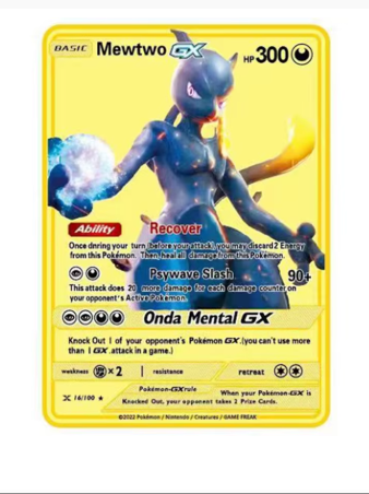 English Anime Monster Metal Trading Cards – Vmax Shiny Gold Foil Collection Cards, Premium Battle Game Card Set for Kids & Collectors Gift