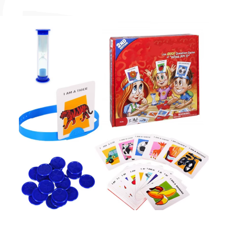 Kids Guess Who I Am Board Game – Funny Family Party Card Game, Parent-Child Interactive Educational Toy, Fun Learning Gift for Boys & Girls