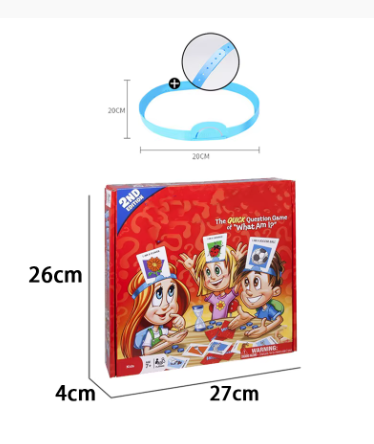 Kids Guess Who I Am Board Game – Funny Family Party Card Game, Parent-Child Interactive Educational Toy, Fun Learning Gift for Boys & Girls