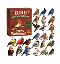 Christmas Advent Calendar 2025 – 24 Days Bird Ornament Countdown, 2D Flat Acrylic Holiday Decoration Set for Men, Women, Girls, Teens & Wife Gift