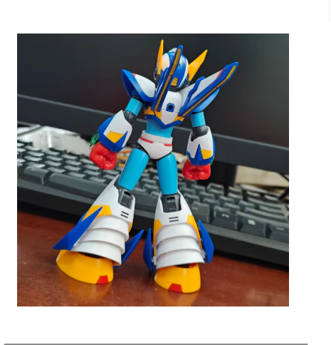 Rockman KP701 X Fifth Form Falcon Armor Model Kit – Action Figure Desktop Ornament Collectible Robot Model Toy Gift for Boys