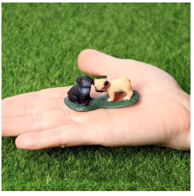 Simulation Dog Animal Figurines – Retriever, Collie, Bull Terrier, Boxer, St. Bernard Model Figures for Kids, Toddlers & Home Decor Gift
