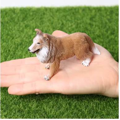 Simulation Dog Animal Figurines – Retriever, Collie, Bull Terrier, Boxer, St. Bernard Model Figures for Kids, Toddlers & Home Decor Gift