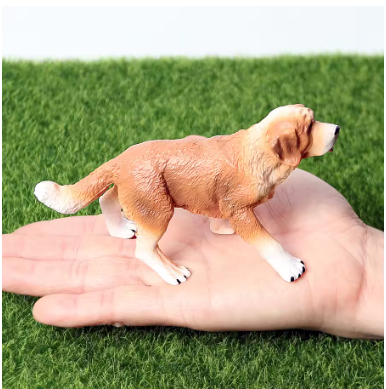 Simulation Dog Animal Figurines – Retriever, Collie, Bull Terrier, Boxer, St. Bernard Model Figures for Kids, Toddlers & Home Decor Gift
