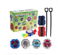BX168-A10 4PCS Spinning Top Burst Set – BX-19, BX-20, BX-21, BX-00 Tops with Launcher Toy Gift for Kids