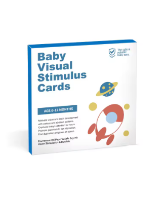 Baby Visual Stimulation Cards – High Contrast Black & White Flashcards for Newborns 0–36 Months | Infant Sensory Early Learning Toy