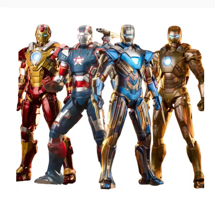 1/10 Scale MK30 Blue Steel & Iron Patriot MK3 Action Figure – Anniversary Edition Movable Superhero Model Collectible Gift