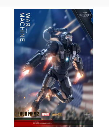 1/10 Scale MK30 Blue Steel & Iron Patriot MK3 Action Figure – Anniversary Edition Movable Superhero Model Collectible Gift