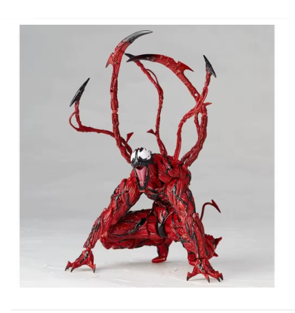 Amazing Yamaguchi Carnage & Venom Action Figure – Joint Movable Superhero Model with Interchangeable Face Parts, Collectible Toy Gift