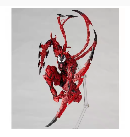 Amazing Yamaguchi Carnage & Venom Action Figure – Joint Movable Superhero Model with Interchangeable Face Parts, Collectible Toy Gift