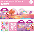 Reusable Sticker Book for Toddlers 3-6, Jelly Sticker Books for Toddler, Travel Sticker Activity Toys for Kids 3 4 5 6 Years Old Girls & Boys