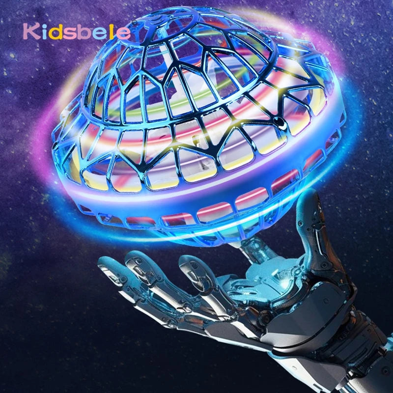 Flying Orb Ball (Blue, 2026 Upgraded) with Dazzling Lights, Magic Hover Spinner, Cool Boomerang Drone, Floating Cosmic Globe, Kids Toys Gifts for 6 7 8 9 10 Year Old Boys Girls