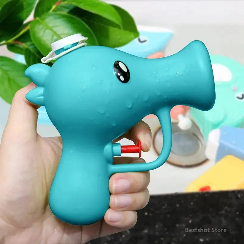 Cartoon Pea Water Gun Kids Summer Outdoor Squirt Blaster Cute Plant Pool Toy Beach Swimming Fight Game for Toddler
