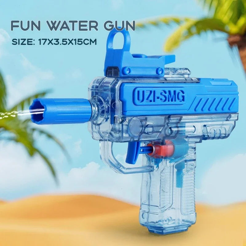 Electric Water Gun for Kids&Adults-Automatic Squirt Gun with 32FT Long Range,400ML Large Tank,Rechargeable Battery,LED Light Effect for Summer Outdoor Pool Beach Backyard Water Fight Games