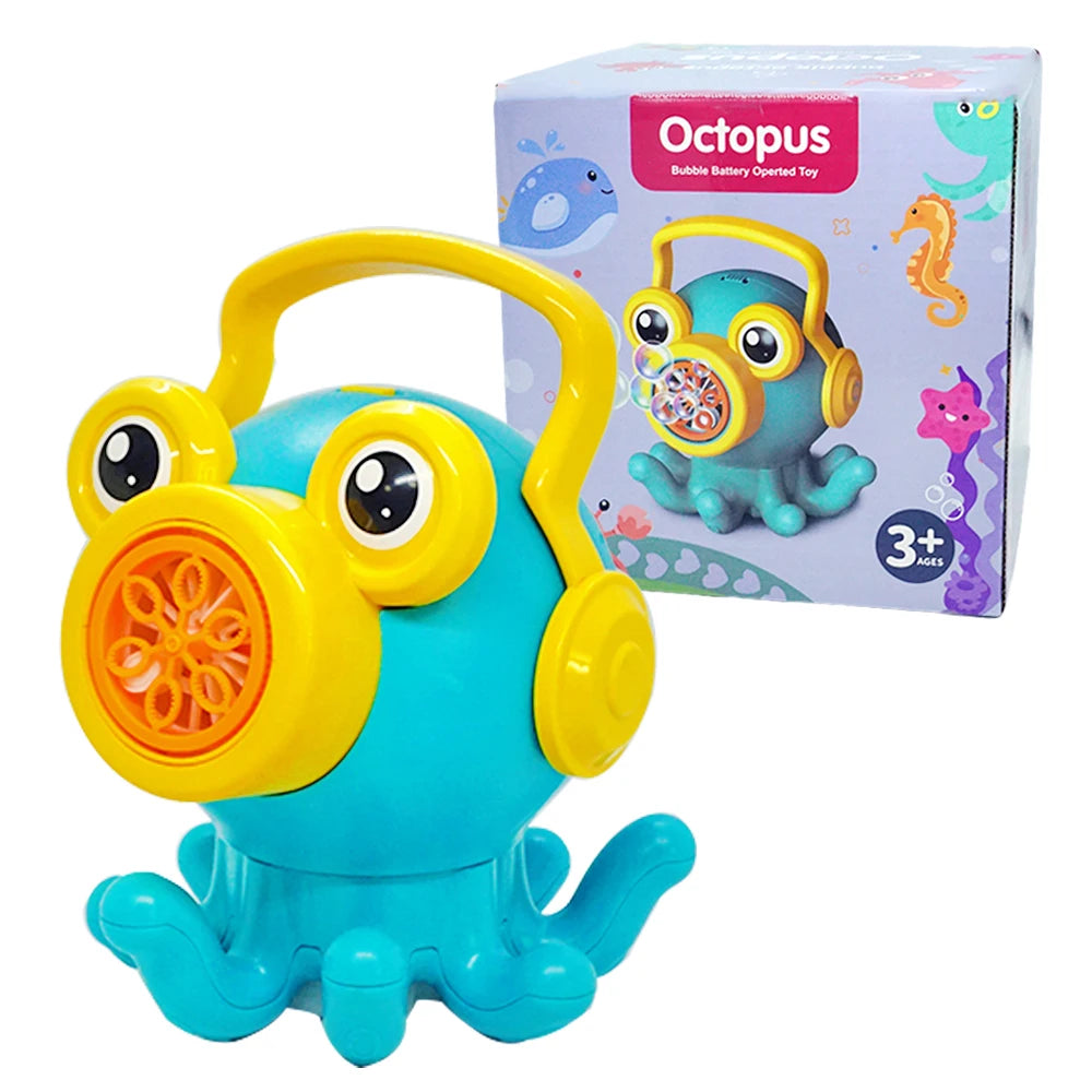 Bubble Gun Toys for 3+ Year Old Kids Boys Girls, Automatic Bubble Machine with Bubble Solution, Summer Outdoor Kids Toys