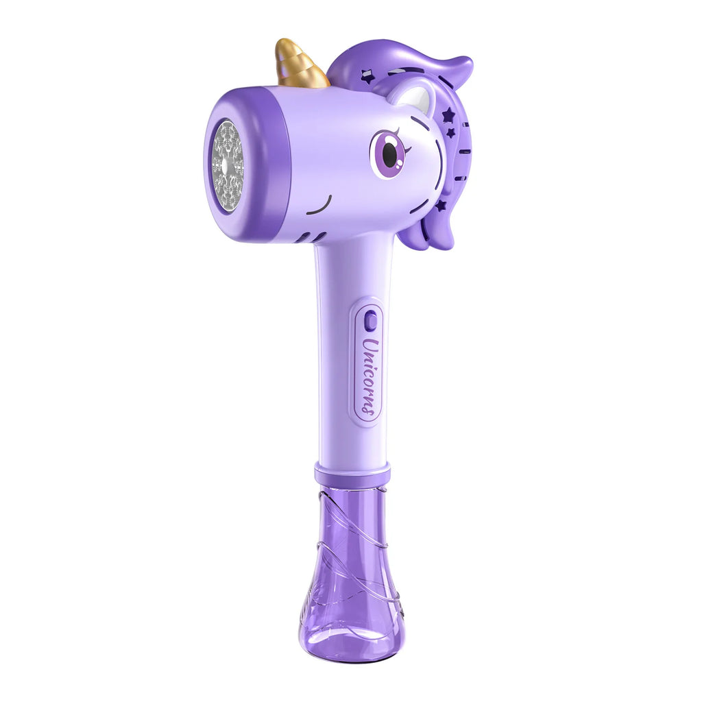 Unicorn Bubble Machine Wand Gifts for Kids Toddlers Age 1 2 3 4 5 6 7 8 Years Old Birthday Party Unique Cute Baby Outdoor Outside Summer Toy Easter Day Game for Little Girl Boy