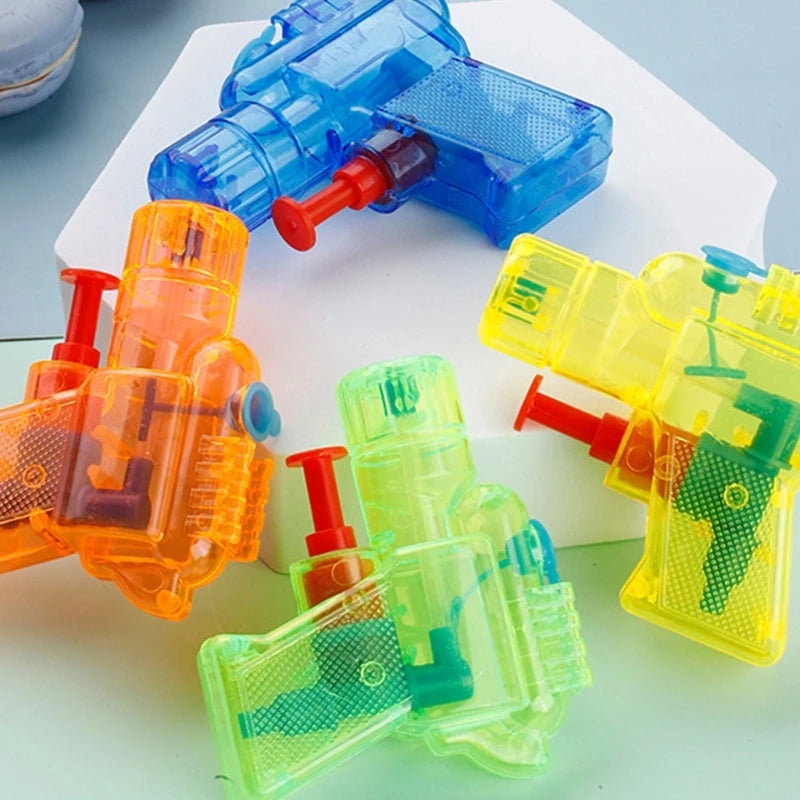 5/10pcs Mini Transparent Water Gun Toy Small Squirt Gun for Kids Summer Outdoor Beach Pool Party Water Fight Games and Gift