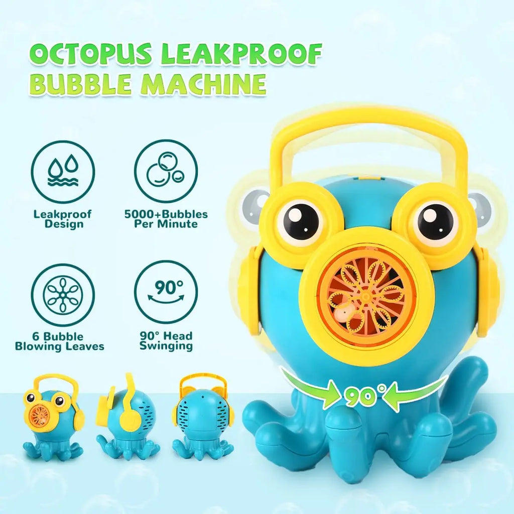 Cactus Bubble Machine, Automatic Bubble Blower with Music & Wiggle Action, Portable Handheld Bubble Maker with Lights, Birthday Gifts for Toddlers, Party Favors Toys, Easter Basket Stuffers for Kids